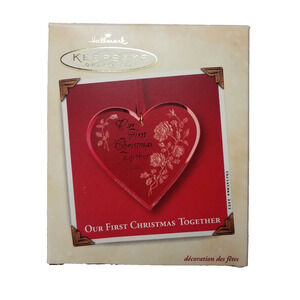 Hallmark Keepsake Ornament 2002 Our First Christmas Together Heart New